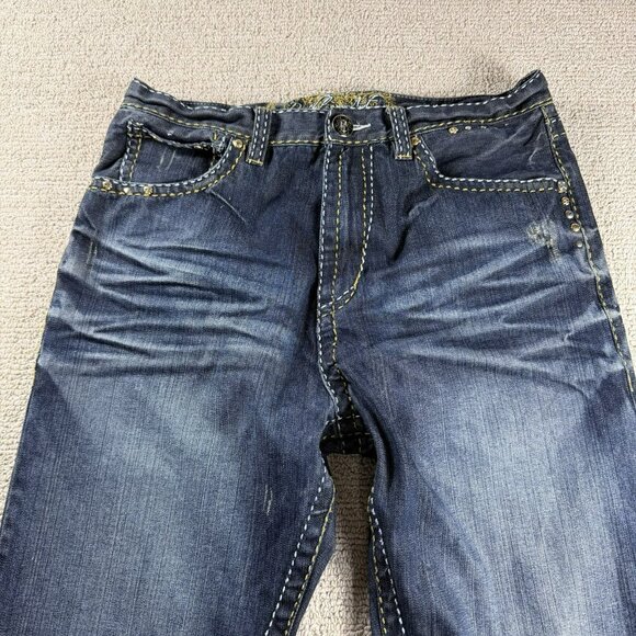 Ruthless Art Respect Denim Jeans Blue Men’s Size 36 x 32 - Picture 2 of 6